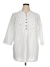 Soft Surroundings White 3/4 Sleeve Button-Down Shirt Size 1X - photo 1