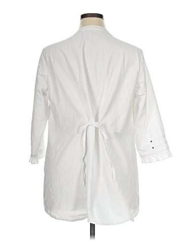 Soft Surroundings 3/4 Sleeve Button-Down Shirt (view 2)