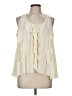 Belle Du Jour Ivory Sleeveless Blouse Size M - photo 1