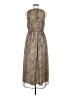 Old Navy 100% Polyester Animal Print Brown Casual Dress Size M - photo 2