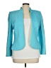 Flores & Flores 100% Polyester Teal Blue Blazer Size 14 - photo 1