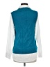 Milano Color Block Teal Sleeveless Blouse Size M - photo 2