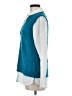 Milano Color Block Teal Sleeveless Blouse Size M - photo 5