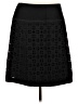 Peter Nygard Solid Black Casual Skirt Size 12 - photo 1