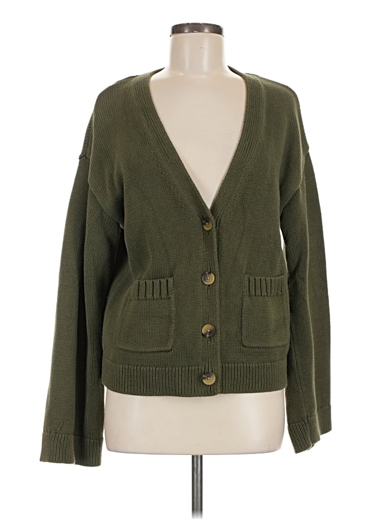 Pre-owned Gap Cardigan Sweater In Green