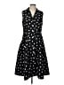 Jessica Howard 100% Polyester Polka Dots Black Casual Dress Size 12 Petite - photo 1