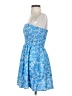 Shein 100% Polyester Hearts Blue Cocktail Dress Size 2 - photo 5