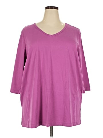Woman Within 3/4 Sleeve T-Shirt (view 1)