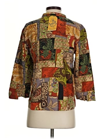 Coldwater Creek 3/4 Sleeve Silk Top (view 2)