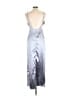 Superdown Metallic Silver Cocktail Dress Size L - photo 2