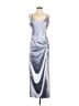 Superdown Metallic Silver Cocktail Dress Size L - photo 1