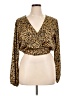 WAYF Gold Long Sleeve Top Size XL - photo 1