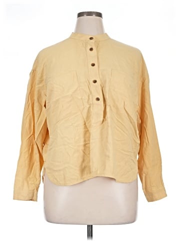 Everlane Long Sleeve Silk Top (view 1)