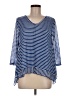 Studio JPR Blue 3/4 Sleeve Blouse Size M - photo 1