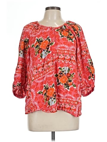 LC Lauren Conrad 3/4 Sleeve Blouse (view 1)