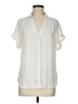 Naked Zebra 100% Polyester Ivory Short Sleeve Blouse Size M - photo 1