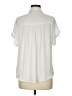 Naked Zebra 100% Polyester Ivory Short Sleeve Blouse Size M - photo 2