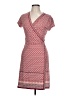 Max Studio Print Burgundy Casual Dress Size L - photo 1