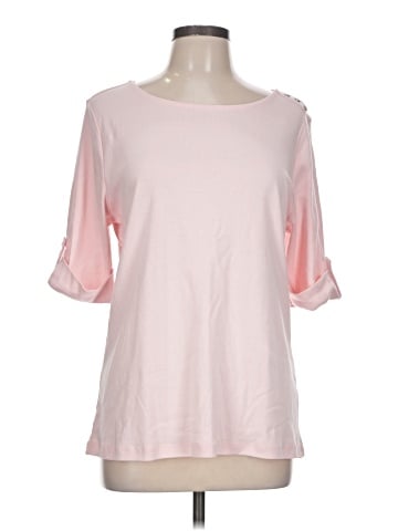 Christopher & Banks 3/4 Sleeve T-Shirt (view 1)