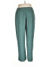 Open Edit Solid Teal Casual Pants Size L - photo 2