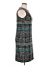 St. John Tweed Teal Cocktail Dress Size 14 - photo 4