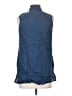 J.Jill 100% Linen Blue Sleeveless Button-Down Shirt Size XS - photo 2