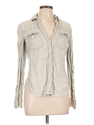 James Perse Long Sleeve Blouse (view 1)