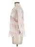 Old Navy 100% Cotton Stripes Pink 3/4 Sleeve Button-Down Shirt Size M - photo 5