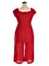 Magaschoni 100% Viscose Solid Red Orange Jumpsuit Size 3X - photo 2