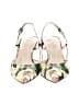 Nine West Floral Yellow Heels Size 6 - photo 2