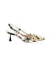 Nine West Floral Yellow Heels Size 6 - photo 1
