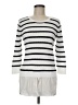 Jeanne Pierre Stripes White Pullover Sweater Size M - photo 1
