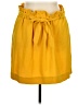 Express Solid Yellow Casual Skirt Size XL - photo 1