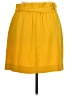 Express Solid Yellow Casual Skirt Size XL - photo 2