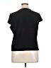 Black Label by Evan Picone Black Short Sleeve Top Size XL - photo 2