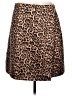 J.Crew Collection 100% Polyester Animal Print Brown Casual Skirt Size 12 - photo 1