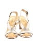 J.Crew 100% Leather Silver Sandals Size 6 1/2 - photo 2