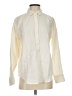 Everlane 100% Flax Color Block Ivory Long Sleeve Button-Down Shirt Size 4 - photo 1