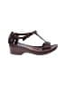 Ariat 100% Leather Brown Wedges Size 11 - photo 1