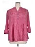Cocomo Pink 3/4 Sleeve Blouse Size 1X - photo 1