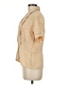 Dana Buchman 100% Silk Tan Short Sleeve Silk Top Size 8 Petite - photo 5