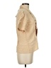 Dana Buchman 100% Silk Tan Short Sleeve Silk Top Size 8 Petite - photo 4