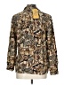 Doncaster Collection 100% Silk Animal Print Brown Kimono Size 10 - photo 2