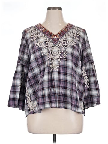 Johnny Was 3/4 Sleeve Blouse (view 1)
