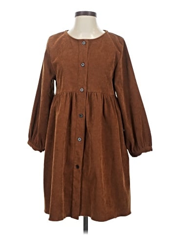 Olive Casual Dress (view 1)