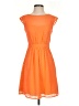 J.Crew 100% Polyester Chevron-herringbone Orange Casual Dress Size 00 - photo 1