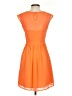 J.Crew 100% Polyester Chevron-herringbone Orange Casual Dress Size 00 - photo 2