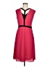 BCBGMAXAZRIA 100% Polyester Color Block Red Cocktail Dress Size 6 - photo 1