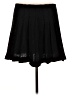 Aqua 100% Polyester Solid Black Formal Skirt Size M - photo 1