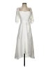 Aqua 100% Polyester White Cocktail Dress Size 2 - photo 1